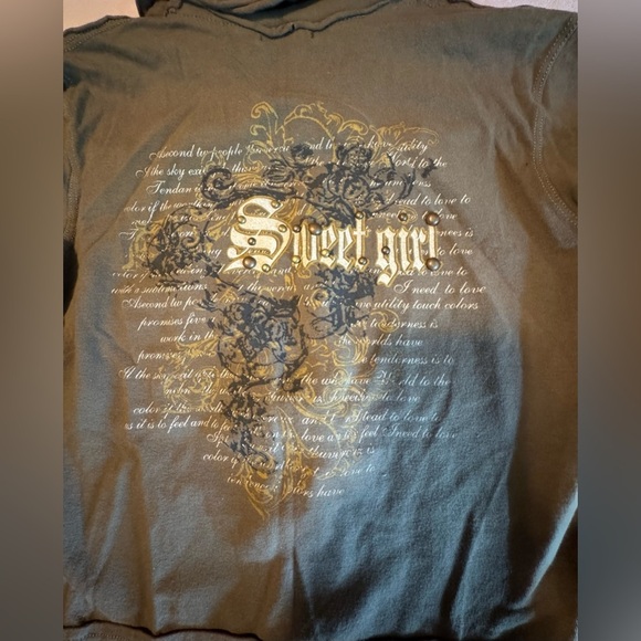 Vintage 2000s y2k Zip Up Olive Green Women's Jacket Size Small - Picture 6 of 10